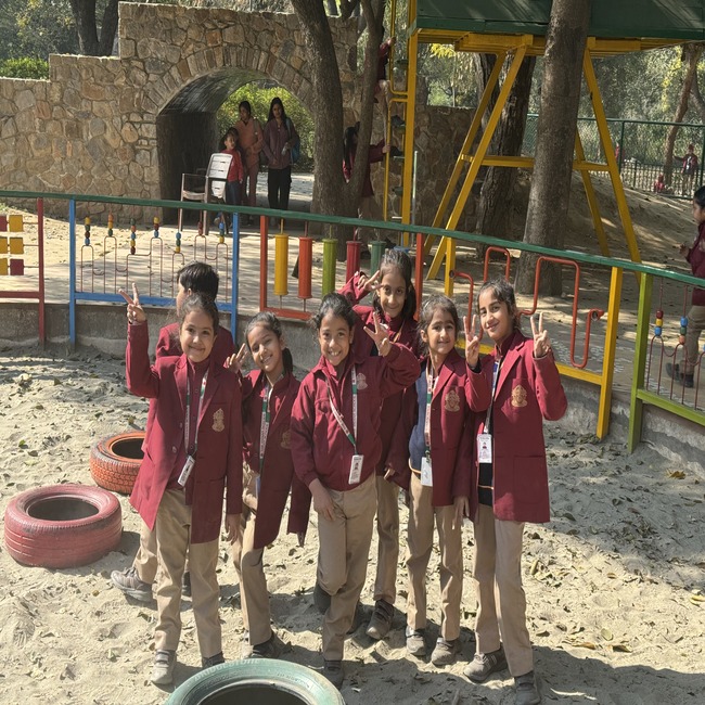 Nature trail for class 2 at Sunder Nursery